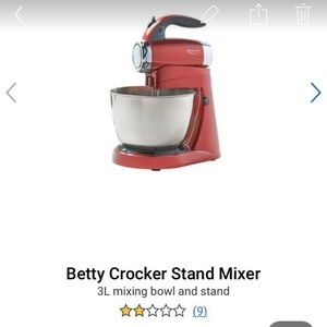 Stand mixer Betty Crocker newer used
